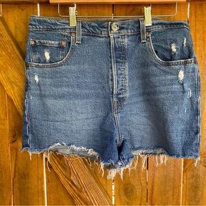Levi's Premium Size 32 Ribcage Cutoff Shorts Distressed